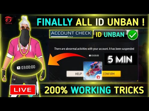 100% Working Trick ID Unban Trick🔥 | How To Unsuspended Free Fire ID | Free Fire ID Unban 2023