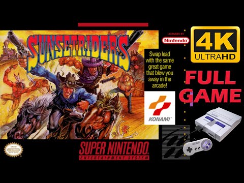 Sunset Riders [SNES] - Full Game Walkthrough / Longplay (4K60ᶠᵖˢ UHD)