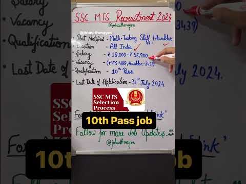 SSC MTS & Havaldar Vacancy 2024 | SSC MTS Recruitment | SSC MTS Age,Eligibility,Full Details #sscmts