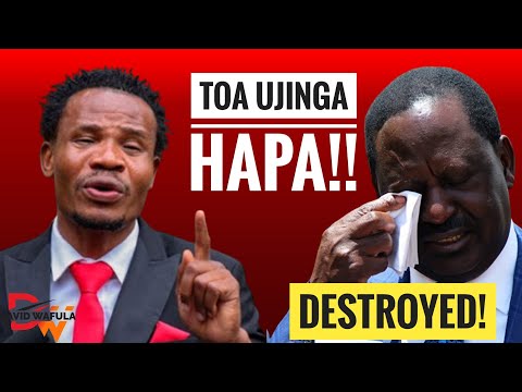 "SITAKI UJINGA YA ODM HAPA!!" SALASYA'S ROASTS RAILA BADLY TO HIS FACE!!