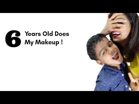 MY 6 YEARS OLD SON  DOES MY MAKEUP/मेरे 6 साल के बेटे ने किया मेरा  makeup, अभी तक देखा  या   नही?