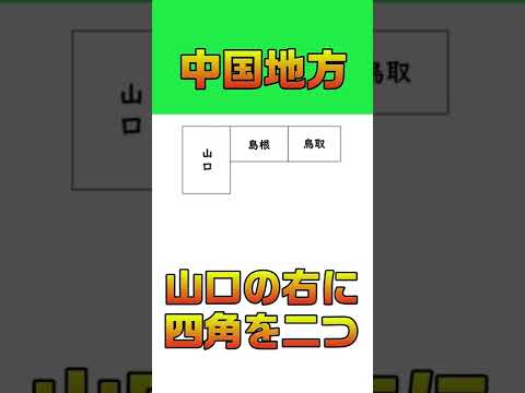 47都道府県略地図　九州・中国・四国地方