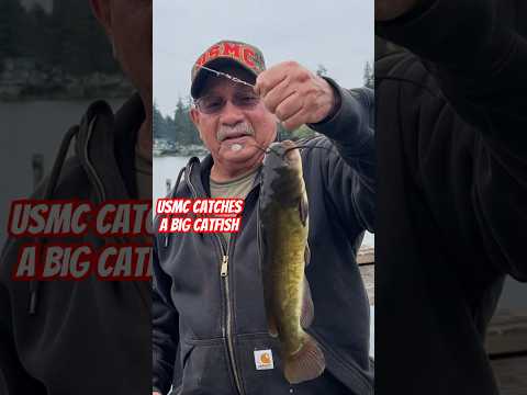 A Retired U.S. Marine Corps Catches a Big Catfish 👏 | Fishing in Federal Way, WA