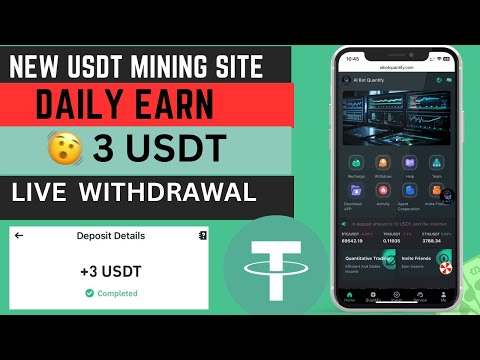 Best Al Bot USDT Mining new website | daily income site | best trusted usdt-trx mining website