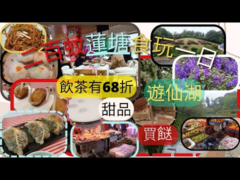 [ HEA.玩.遊-27 ]2百蚊蓮塘食玩一日 | 飲茶有68折 | 點心 | 價錢經濟 | 順路遊仙湖 | 長者免車費 | 免入場費 | 買雞 | 燒肉 | 平過商業城 | 食買甜品 | cake