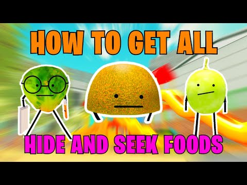 SECRET STAYCATION | UNLOCKING ALL HIDE AND SEEK FOODS!