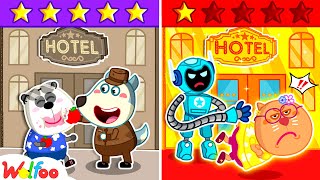 Rich Hotel vs Poor Hotel🤑 Wolfoo’s Robot Hotel Party Adventure with Friends + More | Wolfoo Channel