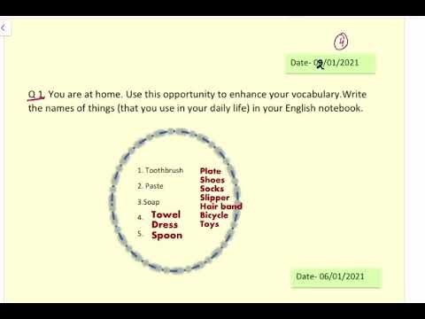 Class 4-English/ EVS Holiday Homework Solution Date-02.01.2021