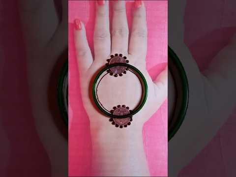 Easy bangle mehndi design trick #mehandi #youtubeshorts #shorts #viralvideo