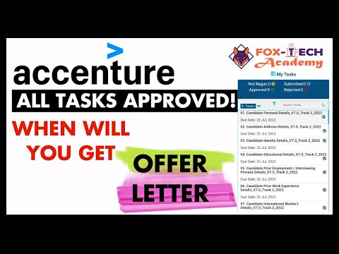 🚀 Offer Letter | Accenture All Task Approved | Accenture task | Fox Tech Academy