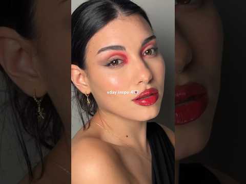 vday inspo 4💌 watch me save this look🖤 #valentinesmakeup #valentinesdaymakeup