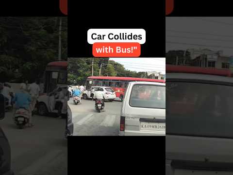 "Car Collides with Bus! Stay Protected – Be Proof-Ready with Woodman Dash Cam. Buy Now!"