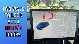 Tesla How To: Lock the doors from the inside - #Shorts