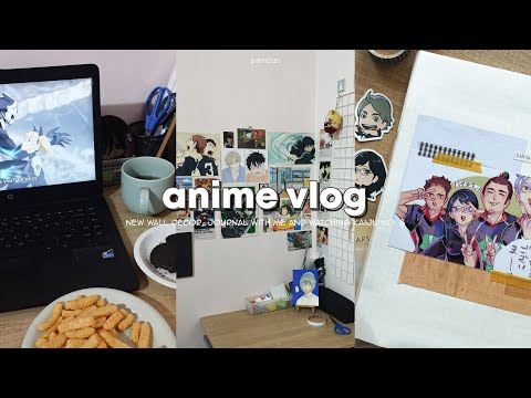 anime vlog 🌱 new wall decor, anime journal and nw: Kaiju No. 8 | pannbun