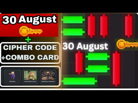 Hamster Kombat mini game 30 August / cipher codes / puzzle game / Puzzle game Solved | #livefeed #yt