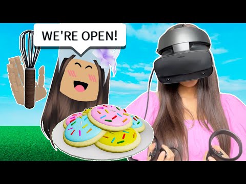 We Became CHEFS In Roblox Vr Hands!!🍰 (FACECAM)