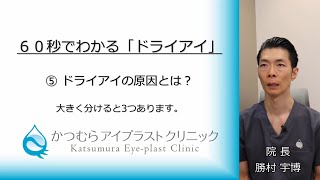 【６０秒でわかる「ドライアイ」】⑤ なぜドライアイになるの？