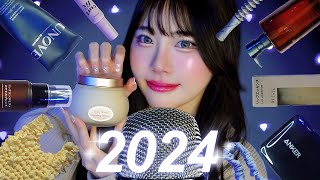 ASMR｜2024年に買ってよかったものTOP10をタッピングしながら紹介😪👑(囁き声)