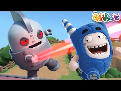 Robot Laser Showdown | Full Episodes | Oddbods | Cartoons for Kids