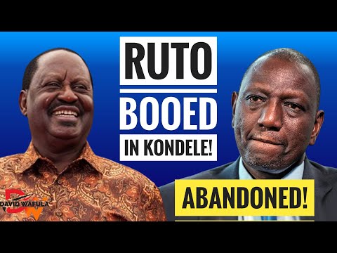 RUTO PANICS AFTER GETTING BOOED IN KONDOLE! HII IMEENDA!!