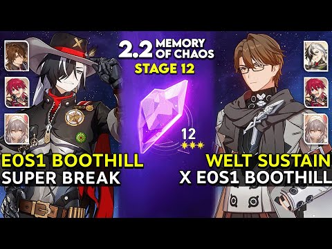 E0S1 Boothill Super Break & E2 Welt Sustain ( No Ruan Mei ) | MOC 12 v2.2 | Honkai Star Rail.