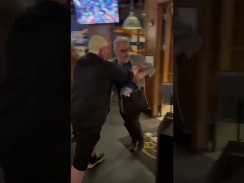 Senator Fetterman’s security guard dressed as Fetterman pushes man out of bar 💀