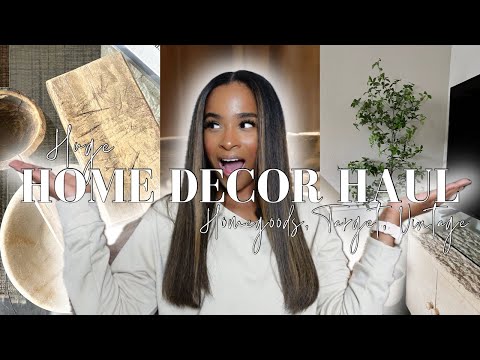 HUGE HOME DECOR HAUL + FURNITURE | HomeGoods, Target, Vintage, Curated, Antique, Spring Decor 2024