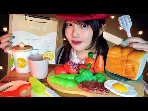 ASMR Toy Restaurant🍴︎Chef's Cooking Roleplay👩🏻‍🍳🍳🥩