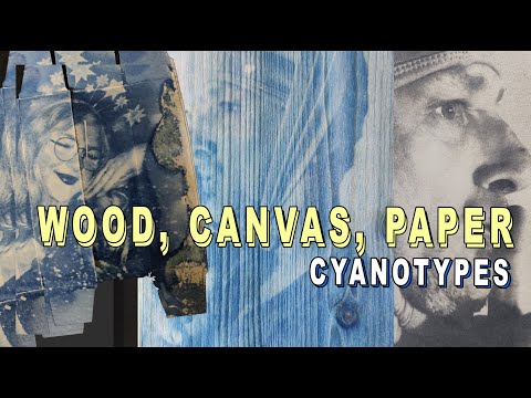 Amazing Ideas with Cyanotype - Wood, Canvas and Packaging