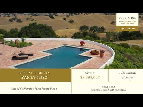 [SOLD!] Ranch for Sale in California, Santa Ynez Property for Sale: 3351 Calle Bonita