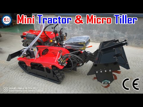 Good Quality Mini Tracked Tractor with Bulldozer & Cultivator for Sale