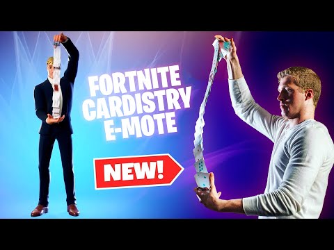 HOW TO DO The Cardistry E-MOTE in Fortnite!! // TUTORIAL