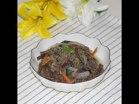 How to make a savory and soft vegetable dish, stir-fried bracken and perilla leaves