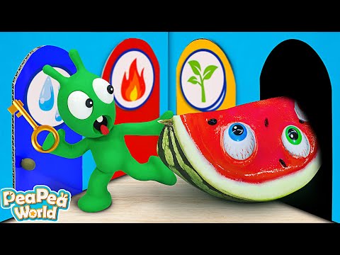 Pea Pea Opens Elemental Doors - Cartoon for kids - Pea Pea World