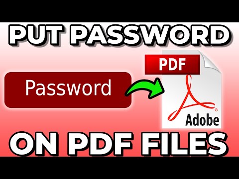 How To Put Password On Your PDF Files