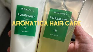 Aromatica hair care : Aromatica rosemary root enhancer & Aromatica rosemary shampoo review (2024!)