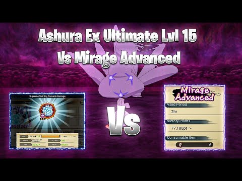 NxB NV : Ashura Lvl 15 Ex Ultimate Vs Mirage Advanced Boss 🔥 Ashura Vs Sam 56 Mirage Advanced