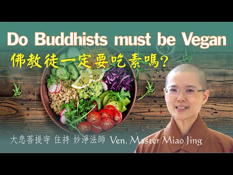 The 3 Types of Clean Meat in Buddhism | Ven. Abbess Master Miao Jing | 佛教徒一定要吃素嗎？大悲菩提寺妙淨法師開示（中文字幕）