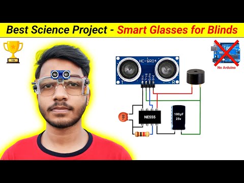 Smart Glasses for Blinds without Arduino || Inspire Award Science Project || SKR Electronics Lab