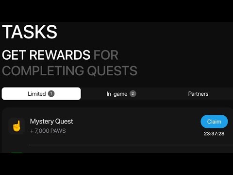 Paws New Task Complete 100℅ | How to Complete Paws New Task | Paws 7000 Mystery Quest Complete