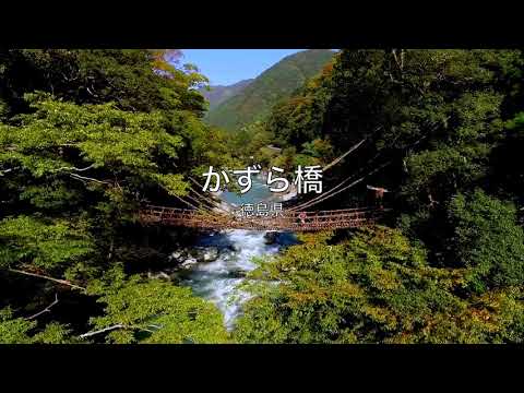 1710 かずら橋と鳴門大橋の空撮