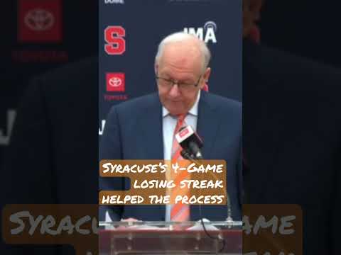 Jim Boeheim: Thrilled to be Retired, the Losing Streak and “The Plan” @SyracuseOrange