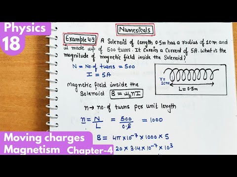 18) Example 4.9, 4.10| Numericals moving charges and magnetism Class12 Physics #neet #jee