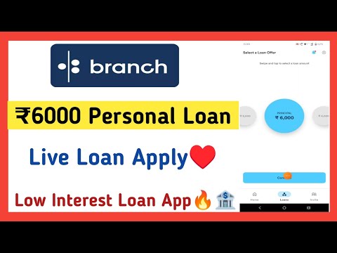 Branch Loan App ₹6000 Loan Apply🔥👍 | Branch Personal Loan App 🔥🏦 | Personal Loan Live Loan Apply 🔥