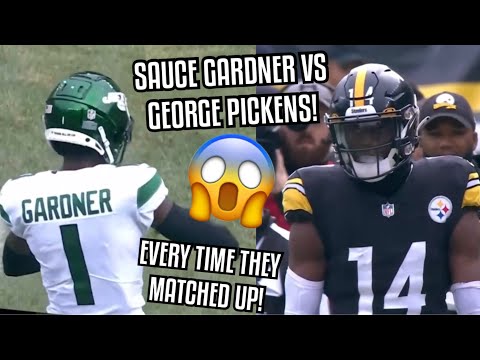 Sauce Gardner Vs George Pickens 😳 ROOKIE Matchup! *Film (WR vs CB) 2022 Jets Vs Steelers highlights