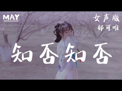 知否知否 郁可唯   ( 女声版 好听  抖音热歌 抖音 tiktok 高音质 ) 知否知否应是绿肥红瘦 电视剧主题曲  【  昨夜雨疏风骤 浓睡不消残酒 试问卷帘人  】 动态歌词lyrics