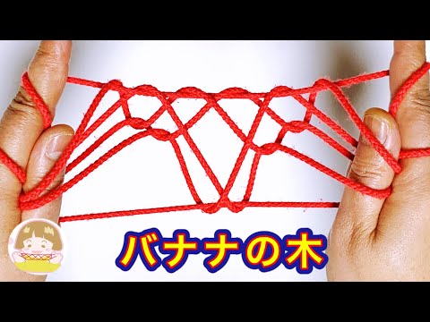 【あやとり】バナナの木の作り方　難しいけれど分かりやすく解説！【音声解説あり】String figures Banana tree / ばぁばのあやとり