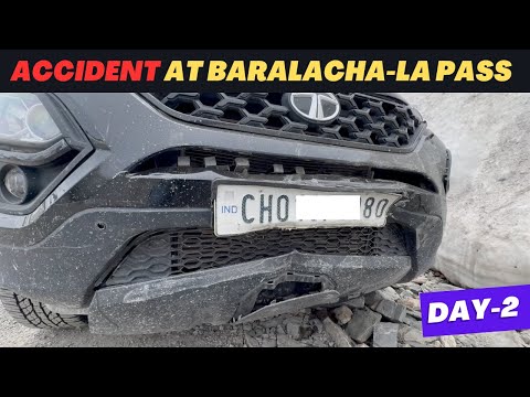 Tata Safari Accident at Baralacha La Pass 14,000 Ft | Jispa to Leh Ladakh Road Trip | Day-2