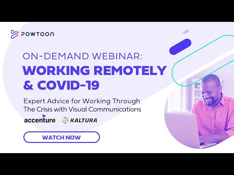 Remote Working & COVID 19 — Working Through the Crisis with Visual Communications