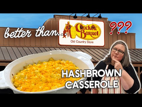 Copycat Cracker Barrel Hashbrown Casserole - A Chessy, Creamy Side Dish for Holidays or Meal